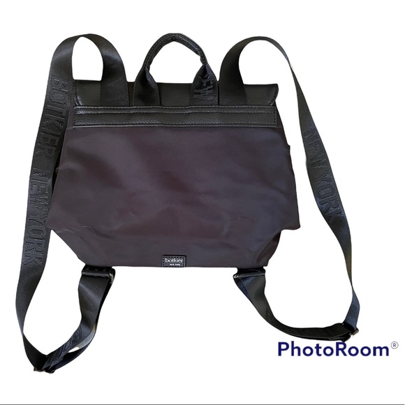 Botkier Trigger Black Nylon Zipper Mini Backpack - Picture 3 of 9